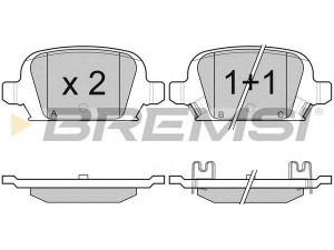 BREMSI BP2987 stabdžių trinkelių rinkinys, diskinis stabdys 
 Techninės priežiūros dalys -> Papildomas remontas
1605085, 1605120, 1605397, 1605965