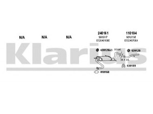 KLARIUS 570192E išmetimo sistema 
 Išmetimo sistema -> Išmetimo sistema, visa