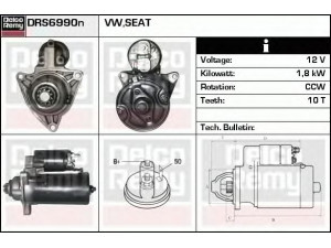 DELCO REMY DRS6990N starteris 
 Elektros įranga -> Starterio sistema -> Starteris
02B 911 023J, 02B911023B, 02B911023D