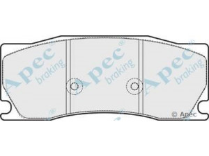 APEC braking PAD1724 stabdžių trinkelių rinkinys, diskinis stabdys 
 Techninės priežiūros dalys -> Papildomas remontas
C2P15991