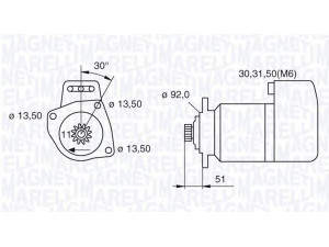 MAGNETI MARELLI 063524160520 starteris 
 Elektros įranga -> Starterio sistema -> Starteris
1516763R, 4784747, 4784747, 4784747