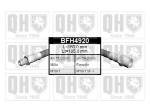 QUINTON HAZELL BFH4920 stabdžių žarnelė 
 Stabdžių sistema -> Stabdžių žarnelės
8D0 611 775C, 8D0 611 775C