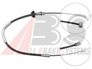 A.B.S. K13841 trosas, stovėjimo stabdys 
 Stabdžių sistema -> Valdymo svirtys/trosai
4041447, YC152853AE