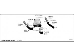 IMASAF 539000071 išmetimo sistema 
 Išmetimo sistema -> Išmetimo sistema, visa