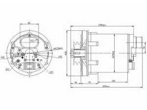 DELCO REMY 19025301 kintamosios srovės generatorius
