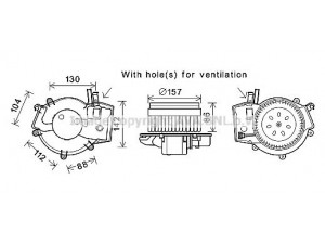 AVA QUALITY COOLING MS8657 elektrovariklis, vidinis pūtiklis 
 Šildymas / vėdinimas -> Orpūtė/dalys
2038202614, A2038202614