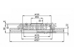 ASHUKI M605-10 stabdžių diskas 
 Stabdžių sistema -> Diskinis stabdys -> Stabdžių diskas
0 986 478 638/BOSCH, 09.6771.10/BREMBO