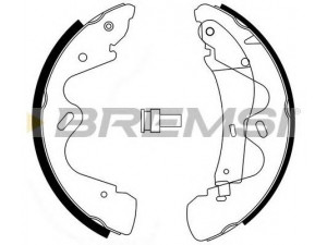 BREMSI GF0865 stabdžių trinkelių komplektas 
 Techninės priežiūros dalys -> Papildomas remontas
440600X825, 440609X127, 440609X129