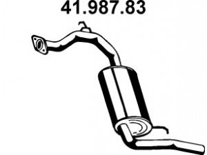 EBERSPÄCHER 41.987.83 galinis duslintuvas 
 Išmetimo sistema -> Duslintuvas
18307-SH3-G03, 18307-SH3-G14
