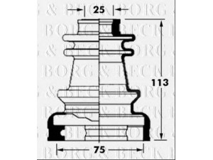 BORG & BECK BCB6030 gofruotoji membrana, kardaninis velenas 
 Ratų pavara -> Gofruotoji membrana
3974104F25, 3974104F26, 3974104F27