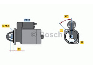 BOSCH 0 001 108 203 starteris 
 Elektros įranga -> Starterio sistema -> Starteris
21100 3708010 03