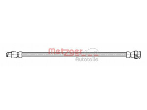 METZGER 4113701 stabdžių žarnelė 
 Stabdžių sistema -> Stabdžių žarnelės
115 595 610