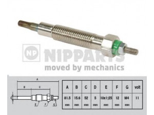 NIPPARTS J5711022 kaitinimo žvakė 
 Kibirkšties / kaitinamasis uždegimas -> Kaitinimo kaištis
11065-0W801, 11065-65N01, 11065-7F400