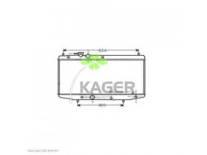 KAGER 31-0281 radiatorius, variklio aušinimas 
 Aušinimo sistema -> Radiatorius/alyvos aušintuvas -> Radiatorius/dalys
1640087137, 1640087139