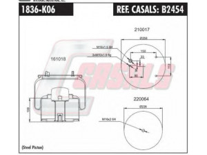 CASALS B2454 dėklas, pneumatinė pakaba
0526651, 0526651