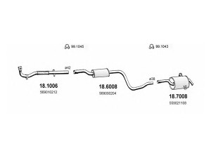 ASSO ART1179 išmetimo sistema 
 Išmetimo sistema -> Išmetimo sistema, visa