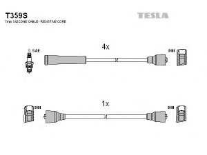 TESLA T359S uždegimo laido komplektas 
 Kibirkšties / kaitinamasis uždegimas -> Uždegimo laidai/jungtys