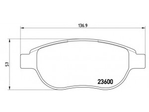 BREMBO P 61 068 stabdžių trinkelių rinkinys, diskinis stabdys 
 Techninės priežiūros dalys -> Papildomas remontas
425222, 425235, 425250, 425252