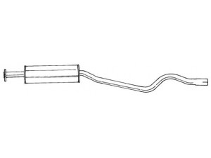 AKS DASIS SG40408 vidurinis duslintuvas 
 Išmetimo sistema -> Duslintuvas
852273