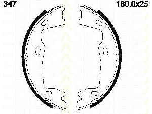 TRISCAN 8100 24347 stabdžių trinkelių komplektas; stabdžių trinkelių komplektas, stovėjimo stabdis
1605686, 1605764, 1605897, 1605921