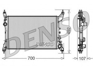DENSO DRM09170 radiatorius, variklio aušinimas 
 Aušinimo sistema -> Radiatorius/alyvos aušintuvas -> Radiatorius/dalys
51787345