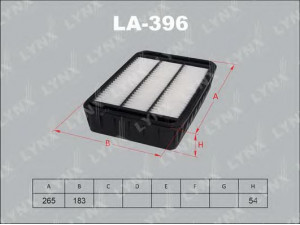 LYNXauto LA-396 oro filtras 
 Techninės priežiūros dalys -> Techninės priežiūros intervalai
1500A023, 1500A086, 1444.RT, 1444.RU