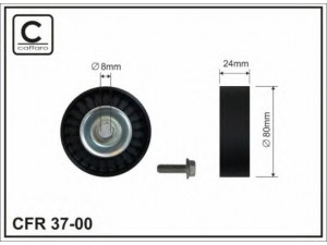 CAFFARO 37-00 kreipiantysis skriemulys, V formos rumbuotas diržas 
 Diržinė pavara -> V formos rumbuotas diržas/komplektas -> Laisvasis/kreipiamasis skriemulys
73502729, 73502729