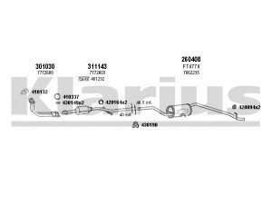 KLARIUS 330448E išmetimo sistema 
 Išmetimo sistema -> Išmetimo sistema, visa