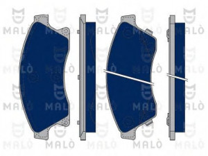 MAL? 1050143 stabdžių trinkelių rinkinys, diskinis stabdys 
 Techninės priežiūros dalys -> Papildomas remontas
542120, 13301207, 542120, 13301207