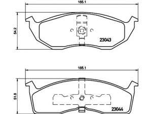 HELLA PAGID 8DB 355 007-941 stabdžių trinkelių rinkinys, diskinis stabdys 
 Techninės priežiūros dalys -> Papildomas remontas
04897664AA, 04897665AA, 05010034AA