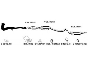 EBERSPÄCHER 082264 išmetimo sistema 
 Išmetimo sistema -> Išmetimo sistema, visa