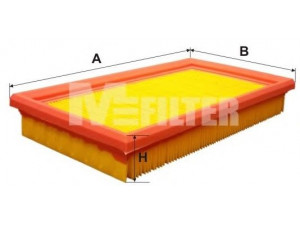 MFILTER K 190 oro filtras 
 Techninės priežiūros dalys -> Techninės priežiūros intervalai
834 259, 834 290, 834 301, 90 234 260