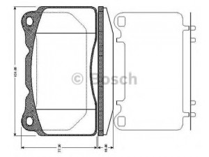 BOSCH 0 986 TB2 770 stabdžių trinkelių rinkinys, diskinis stabdys 
 Techninės priežiūros dalys -> Papildomas remontas