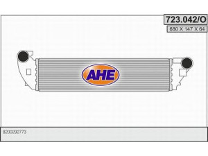AHE 723.042/O tarpinis suslėgto oro aušintuvas, kompresorius 
 Variklis -> Oro tiekimas -> Įkrovos agregatas (turbo/superįkrova) -> Tarpinis suslėgto oro aušintuvas
8200292773