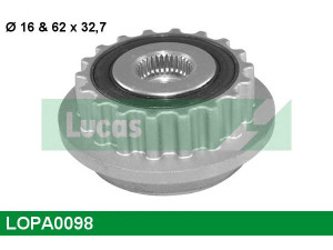 LUCAS ENGINE DRIVE LOPA0098 laisvos eigos sankaba, kint. sr. generatorius 
 Diržinė pavara -> Laisvos eigos sankaba, kint. sr. generatorius
070903201C, 070903201E, 070903201C