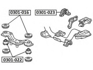 ASVA 0301-016 valdymo svirties/išilginių svirčių įvorė 
 Ašies montavimas/vairavimo mechanizmas/ratai -> Valdymo svirtis/pasukamosios svirties sujungimas -> Montavimas/sutvirtinimas
50713-SH9-010