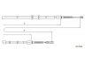 CABOR 10.7545 trosas, stovėjimo stabdys 
 Stabdžių sistema -> Valdymo svirtys/trosai
8A0609721AF, 8A0609721J, 8A0609721T
