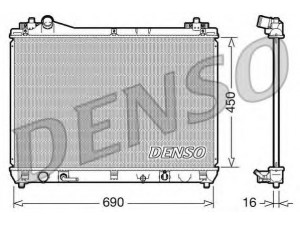 DENSO DRM47017 radiatorius, variklio aušinimas 
 Aušinimo sistema -> Radiatorius/alyvos aušintuvas -> Radiatorius/dalys
1770065J10