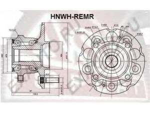 ASVA HNWH-REMR rato stebulė 
 Ašies montavimas/vairavimo mechanizmas/ratai -> Rato stebulė/montavimas -> Rato stebulė
42200-STK-951