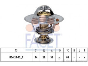 FACET 7.8870S termostatas, aušinimo skystis 
 Aušinimo sistema -> Termostatas/tarpiklis -> Thermostat
25500-26100, 25500 26100