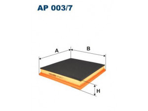 FILTRON AP003/7 oro filtras 
 Filtrai -> Oro filtras
53007386, 53007386AB, 53030688