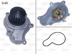 VALEO 506605 vandens siurblys 
 Aušinimo sistema -> Vandens siurblys/tarpiklis -> Vandens siurblys
4694 307, 4694 307AB, 4694 307AC