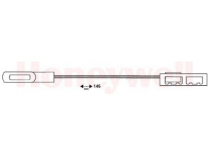 BENDIX 432912B trosas, stovėjimo stabdys 
 Stabdžių sistema -> Valdymo svirtys/trosai
522410, 90496487, 90496487, 90496487