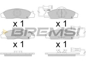 BREMSI BP2955 stabdžių trinkelių rinkinys, diskinis stabdys 
 Techninės priežiūros dalys -> Papildomas remontas
77362239, 9949509, 9949533, 4813005100