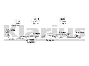 KLARIUS 330265E išmetimo sistema 
 Išmetimo sistema -> Išmetimo sistema, visa