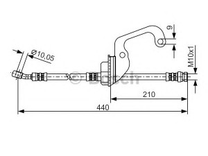 BOSCH 1 987 481 364 stabdžių žarnelė 
 Stabdžių sistema -> Stabdžių žarnelės
58734 H1000
