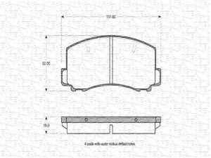 MAGNETI MARELLI 363702160769 stabdžių trinkelių rinkinys, diskinis stabdys 
 Techninės priežiūros dalys -> Papildomas remontas
MB 277619, MB 366393, MB 366525