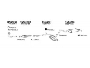 VENEPORTE 550517 išmetimo sistema 
 Išmetimo sistema -> Išmetimo sistema, visa
