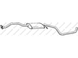 BOSAL 287-297 vidurinis duslintuvas 
 Išmetimo sistema -> Duslintuvas
1101707, 6677959