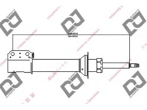 DJ PARTS DS1424GS amortizatorius 
 Pakaba -> Amortizatorius
7700789513, 7700799994, 7700821211